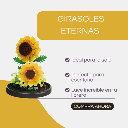 MOC-ramo eterno de rosas, bloques de construcción, conjunto 3D de construcción de flores, juguete de ladrillo para decoración del hogar y la Oficina
